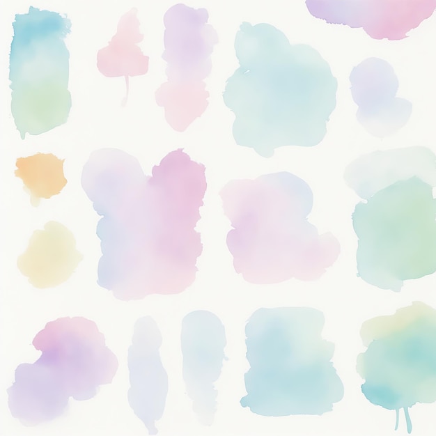 Pastel Watercolor brush stroke Clipart Background