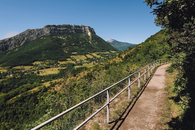 Pastoral Landscape in French Alps of Grenoble