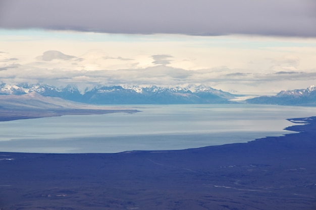 Patagonia view from the plane