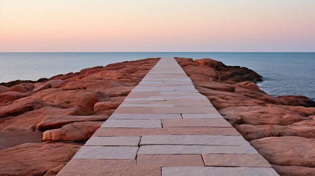 path on the beach high definition photographic creative image