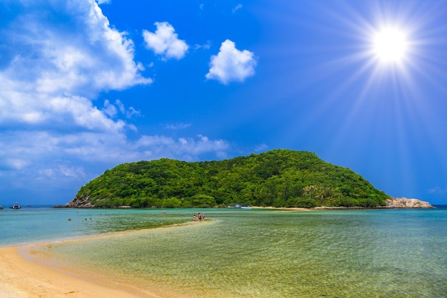 Path to Ko Ma island Mae Haad Beach Koh Phangan Suratthani T