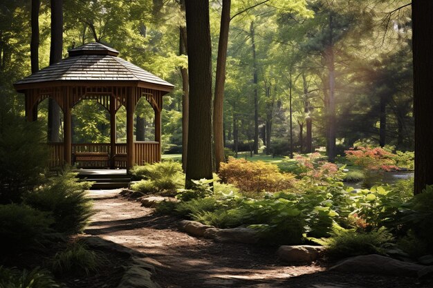 Path Through Forest Gazebo