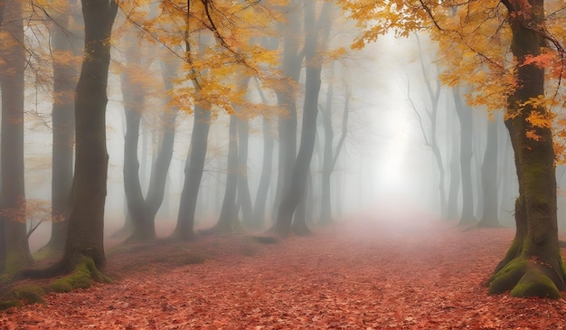 Path trough a strange beautiful forest