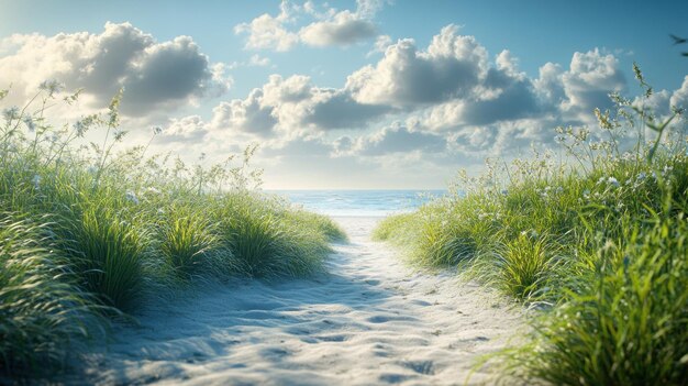 Photo pathway to the beach