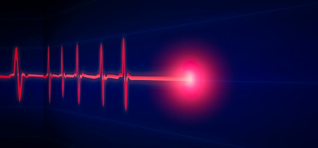 Patient monitor showing vital signs ECG and EKG Vector illustration