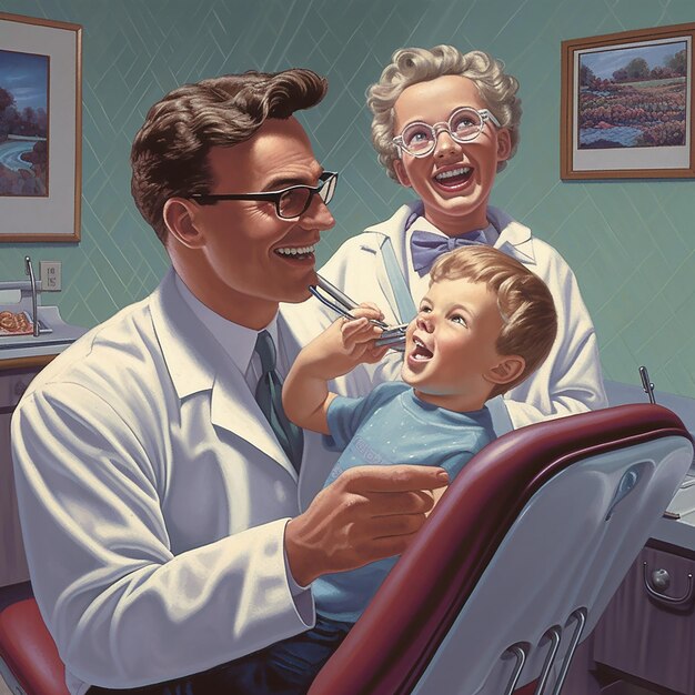 a patient visits in the dentist clinic for treatment