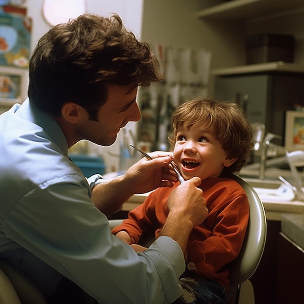 a patient visits in the dentist clinic for treatment