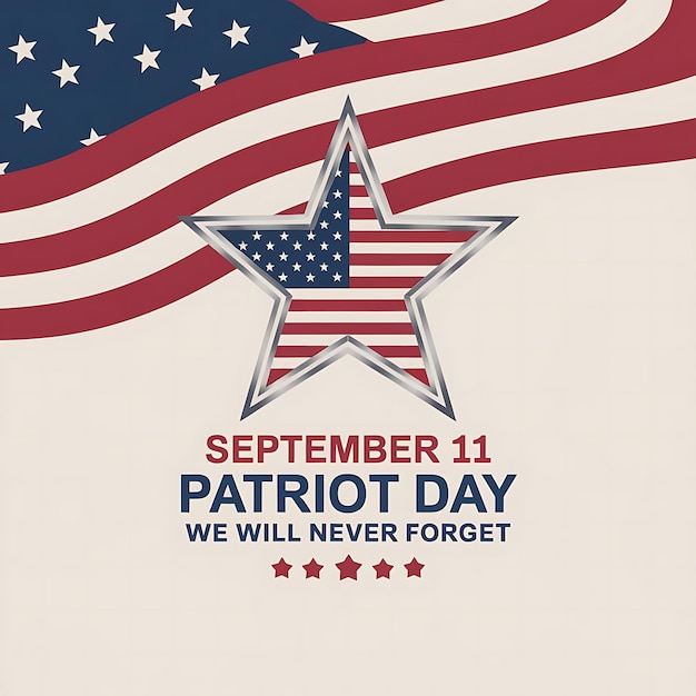 Photo patriot day 11 september social media templets poster vector design