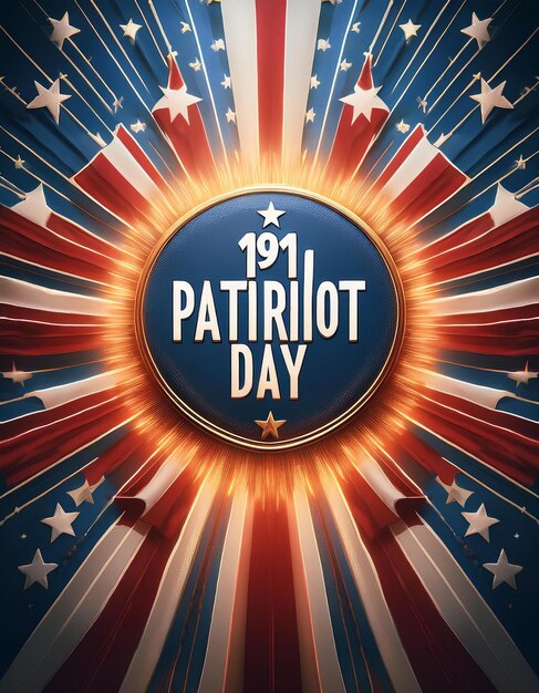 Patriot Day 911 in the United States Remembrance Typography Design