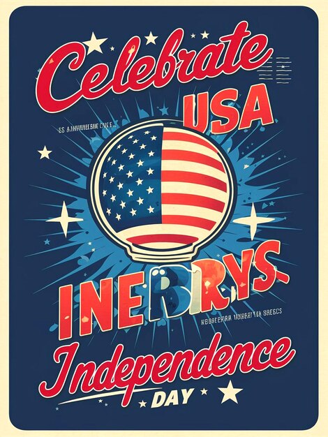 Patriotic Fourth of July TShirt Design for Independence Day Celebrations