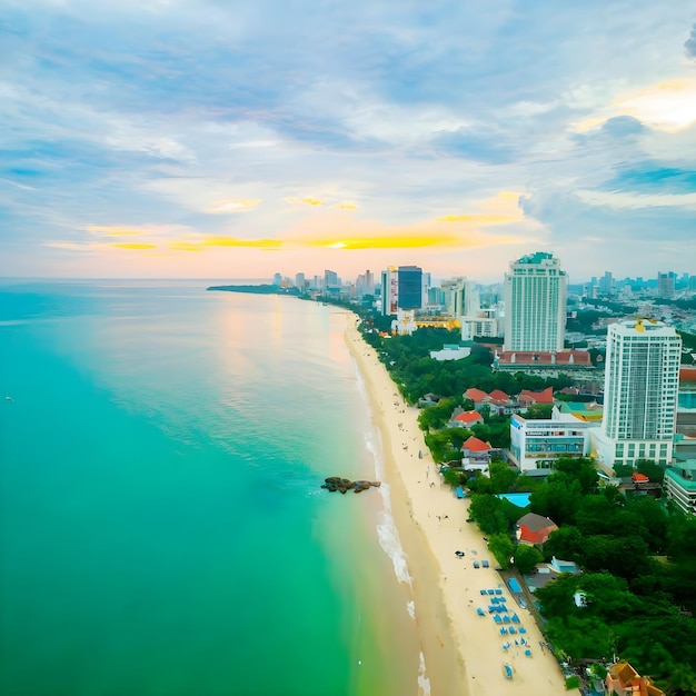 Photo pattaya sea beach thailand