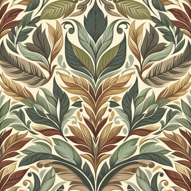 pattern adorned with leaves