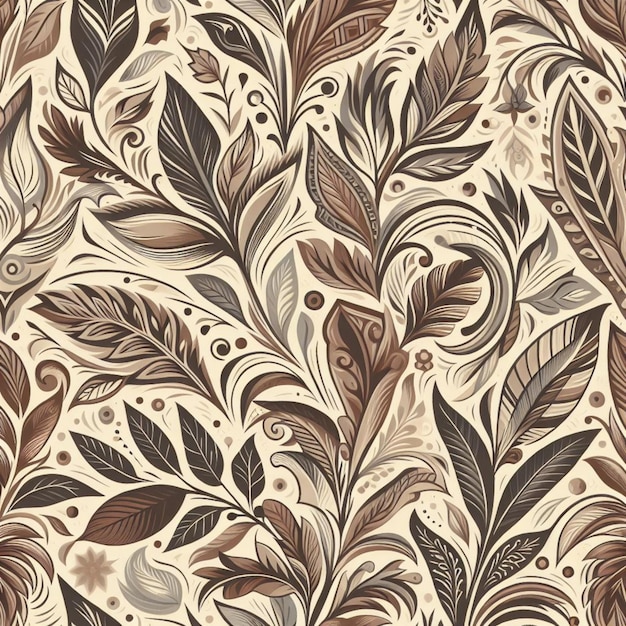 pattern adorned with leaves