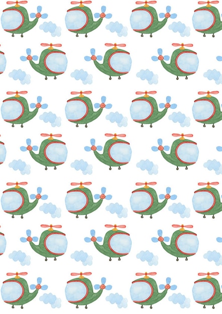 pattern air transportion clouds illustration