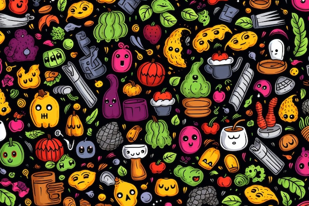 Pattern background of halloween day