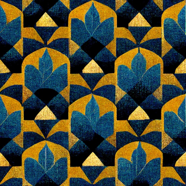 Pattern blue and orange