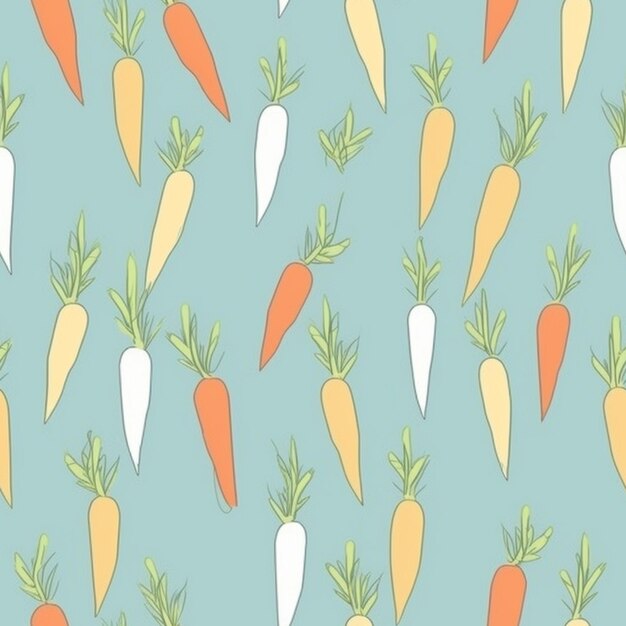 A pattern of carrots with the title'carrots '