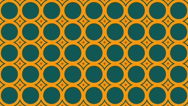 the pattern of the circles on a blue background