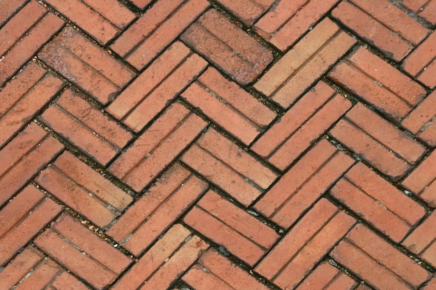 Pattern of Crossing Red Stone pavement, background