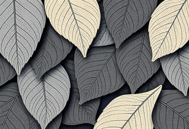 a pattern of leaves with a pattern of leaves