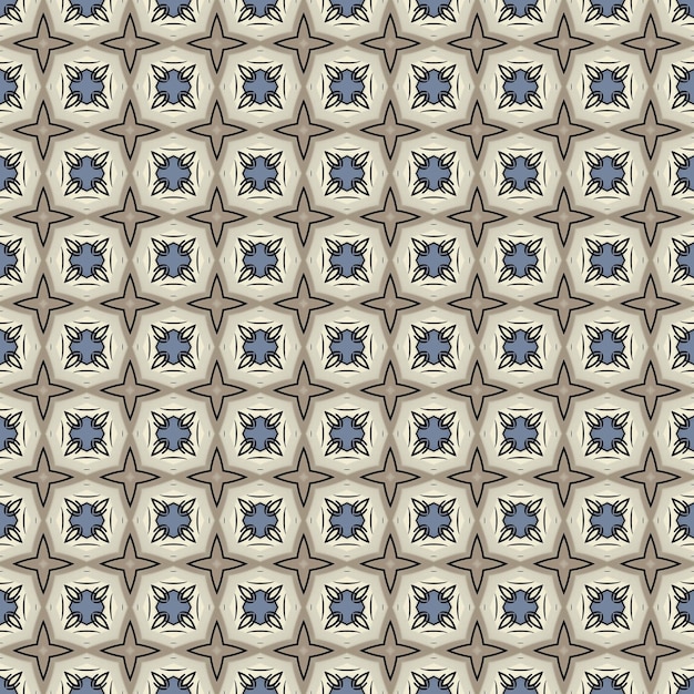 A pattern of the letters zigzag on a beige background.