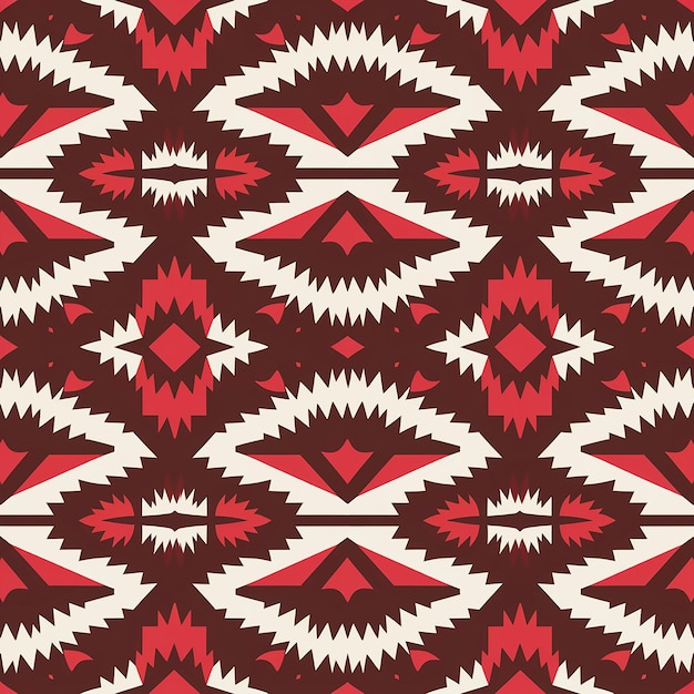 a pattern of the red and brown colors