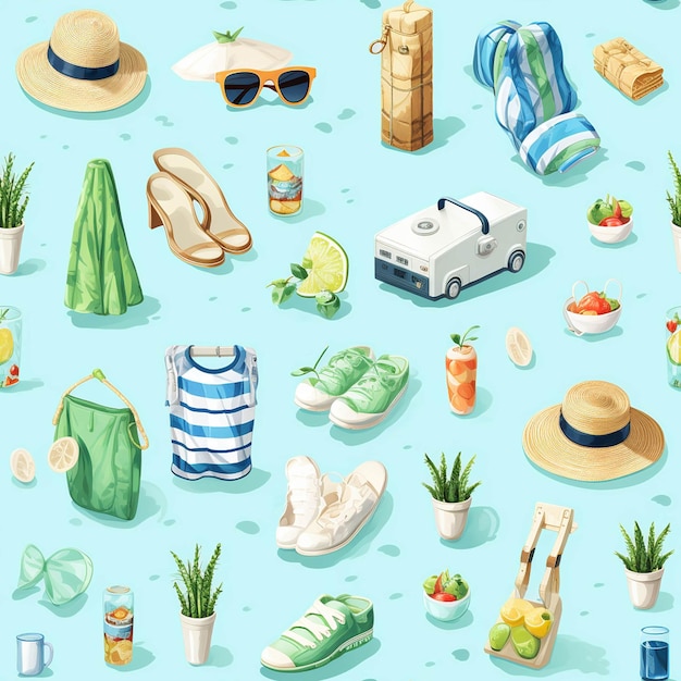 pattern seamless pattern tropik textile summer