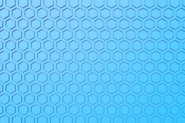 Pattern of simple geometric hexagonal shapes mosaic background 3d illustration