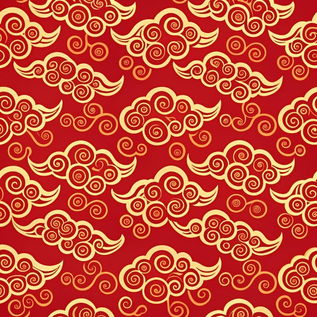 Photo a pattern of waves on a red background