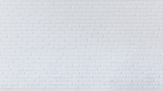 Pattern of white brick wall for background and textured, White wall background