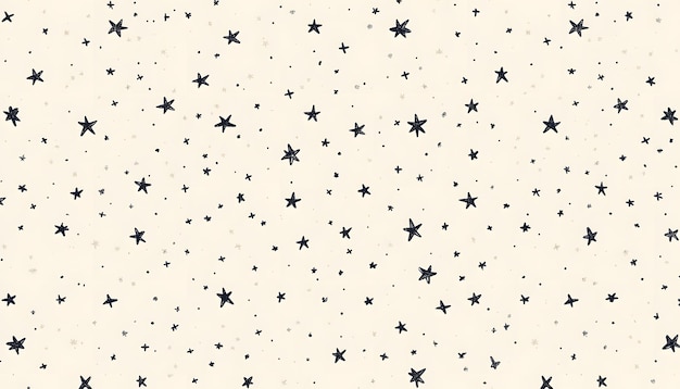 a pattern with black stars and dots on it