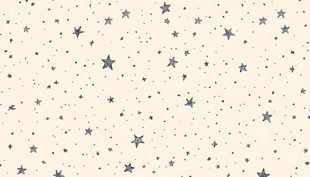 the pattern with stars on a beige background