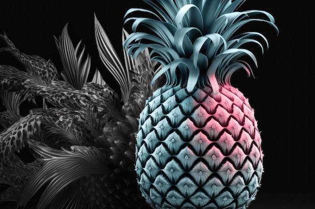 Patterned like a pink pineapple Fantasy in minimalism