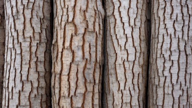 Patterns in nature closeup of bark Created with Generative AI technology