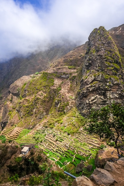 Paul Valley landscape in Santo Antao island, Cape Verde