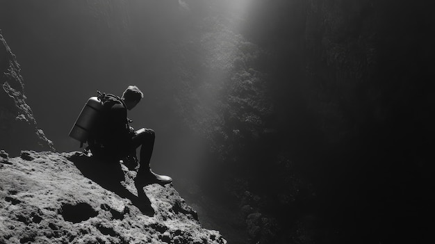 Photo a pause during ascent to allow nitrogen to leave the body