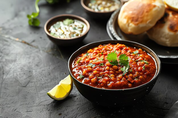 Pav Bhaji indian illustration background