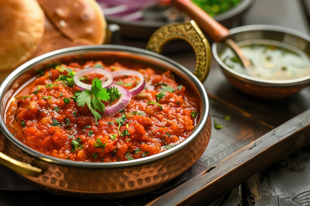 Pav Bhaji indian illustration background