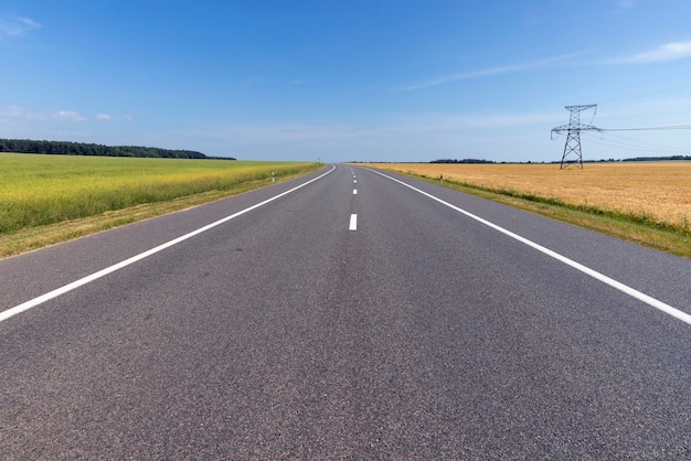 Paved road for car traffic