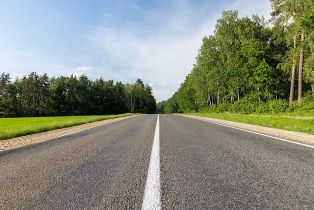 Paved road for car traffic