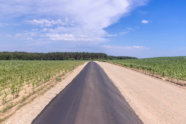 Paved road for car traffic