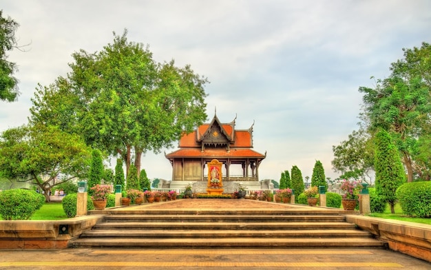 Pavilion in Santi Chai Prakan Park Bangkok Thailand