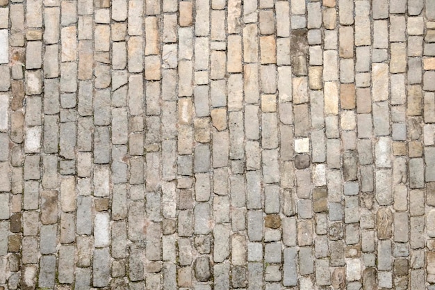 Paving blocks made of small tiles of regular shape