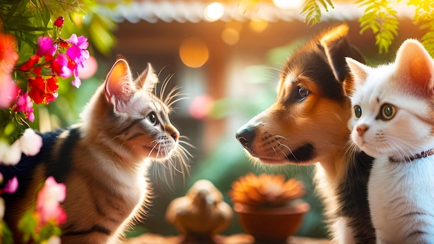 Pawsitively Adorable Endearing Moments of Dog and Cat Companionship