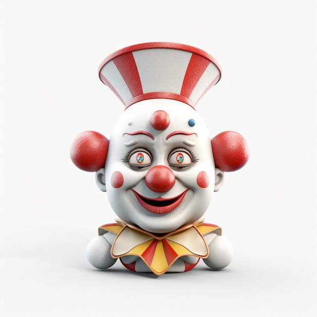 Payaso cartoon 3d funny terror divertido rostro de payaso