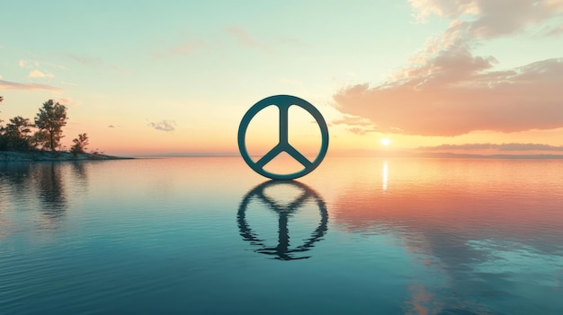 Photo peace day concept