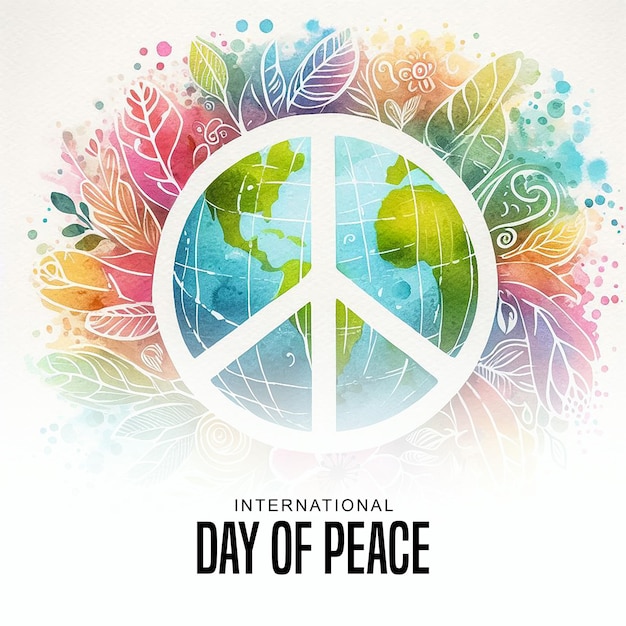 a peace day poster with a peace of peace of peace