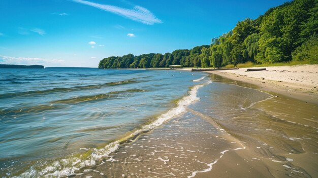 Peaceful Beach Scene