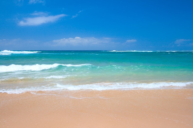 Peaceful beach scene