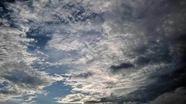 Peaceful Blue Sky Background Photo